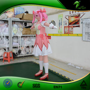 Figurine gonflable rose de dessin animé Hongyi Toy, modèle féminin en <span class=keywords><strong>ballon</strong></span> - Product Image 4