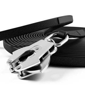 Easy Clean Einstellbare wasserdichte Hunde trainings leine PVC-beschichtetes Gurtband Lange Leine Hochleistungs-Lang leine für große mittelgroße Hunde - Product Image 6