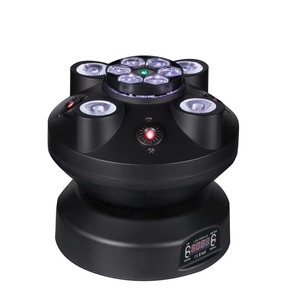 Lumière de scène laser à tête mobile UFO 6 yeux 360° °   Lumière DJ à rotation DMX512 activée par le son pour bar, fête, maison, mariage, discothèque - Product Image 3