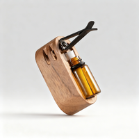 Diffuseur d'huiles essentielles en bois naturel pour grille d'aération de voiture, désodorisant et aromathérapie, avec logo personnalisé pour la décoration de la grille d'aération de voiture