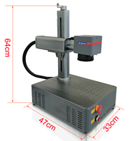 Nouvelle machine de marquage laser à fibre CNC portable mini 20W/30W/50W pour artisanat métallique, pendentifs en acier inoxydable, médailles pour chiens, écologique