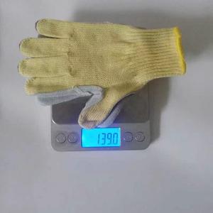 Gants en cuir aramide résistants aux hautes températures, résistance au coupure de niveau 5, résistance à l'usure, ambidextres, jaunes, pour usage en laboratoire - Product Image 6