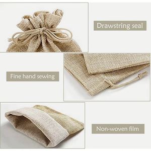 ถุงช้อปปิ้งแบบหูรูดใช้ซ้ำได้ถุงใส่ของขวัญปอกระเจาพร้อมโลโก้ - Product Image 4