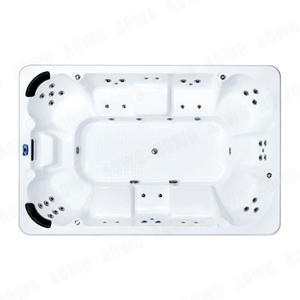 <span class=keywords><strong>Vasca</strong></span> Idromassaggio Esterna Grande con 6-10 Posti, Jacuzzi con Cascata e TV - Product Image 4