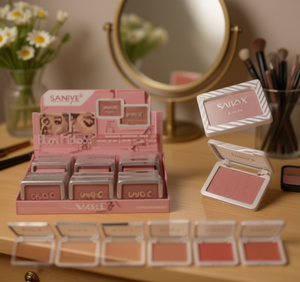 Poudre de blush Saniye, fini mat, maquillage minéral, style classique EA001 - Product Image 2