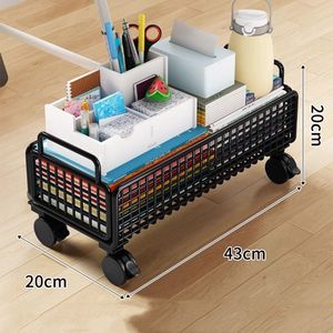 Estante de almacenamiento móvil para libros, carrito de lectura para niños <span class=keywords><strong>con</strong></span> <span class=keywords><strong>ruedas</strong></span>, estantería Simple para dormitorio de pie - Product Image 2