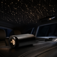 Kit de plafonnier Starlight 10W RGBW, kit d'éclairage à fibres optiques scintillantes, 600 étoiles, télécommande musicale, lumière ambiante intérieure pour voiture, camion, toit