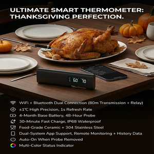 Termometro di Alta Precisione per Alimenti, Sonda per Misurare la Temperatura della Carne, Termometro da Forno, per Barbecue e Griglia - Product Image 4