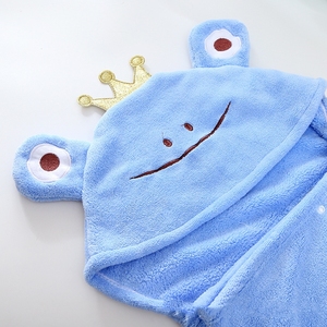 80*80cm Serviette <span class=keywords><strong>de</strong></span> <span class=keywords><strong>bain</strong></span> à capuche pour bébé Visage d'animal mignon Motif <span class=keywords><strong>de</strong></span> dessin animé Polaire corail Poncho <span class=keywords><strong>Cape</strong></span> pour garçons et filles Techniques tissées - Product Image 2