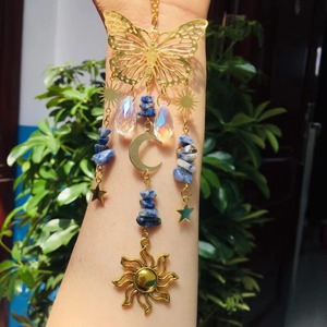 Unionen 1628 cristal sculpté décoration attrape-soleil carillons éoliens papillon ornements suspendus pour salon balcon - Product Image 1