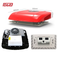 Thermostat de toit pour climatiseur de camping-car/camion 24V DC12V/24V, blanc + rouge, ajustement universel, accessoire de stationnement portable monté