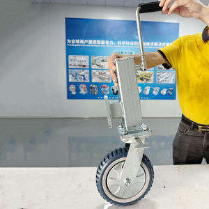 5 Zoll Hochleistungs-Einzieh rollen PU Caster Lifting Wheel Langlebige Polyurethan-Industrie rollen - Product Image 5