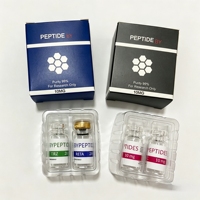 Etiqueta Adhesiva Personalizada para Viales de Vidrio de 3ml, 5ml y 10ml, Resistente a Bajas Temperaturas, para Muestras de Péptidos, Impresa para el Sector Sanitario