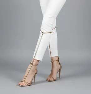 <span class=keywords><strong>Sandales</strong></span> Gladiator de Luxe Personnalisées pour Femmes, Élégantes, à <span class=keywords><strong>Talons</strong></span> Hauts, Style Western, à Longues Lanières, Bout Rond - Product Image 3