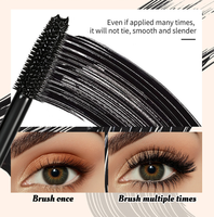 Mascara et eye-liner noirs en marque privée, maquillage pour les yeux 2-en-1, mascara allongeant, longue tenue