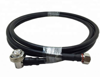 Kabel Jumper RF Mini-DIN Sudut Kanan 4.3/10 ke DIN 7/16 Male, Kabel Feeder Super-Fleksibel 1/2 inci, VSWR 50 Ohm 1.15