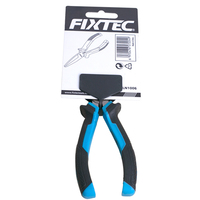 FIXTEC Pince à bec long 6 et 8 pouces en acier Cr-V, jeu de pinces à bec fin de précision pour la préhension et le cintrage de fils, avec support en plastique