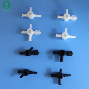 Plastic Rulcock Plug Valve 1/4 In Two Way Three Way For Water <b>Control</b> Valves - Product Image 1