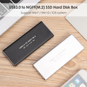 USB3.0อลูมิเนียมเพื่อ NGFF <span class=keywords><strong>M</strong></span>.<span class=keywords><strong>2</strong></span> SSD Enclosure เคสภายนอกแบบพกพา NGFF M2ไปยัง USB 3.0สำหรับโซลิดสเตทไดรฟ์ (2280 2260 2242 2230) - Product Image 4
