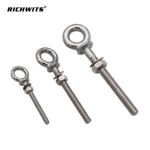 RICHWITS Stainless Steel Eye Bolt Long Thread With Nut For Lifting And Marine Use - Product Image 3