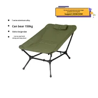 Chaise pliante inclinable en aluminium à hauteur réglable, grande chaise de pêche en tissu Oxford, pour extérieur, voyage, parc, loisirs, camping, plage