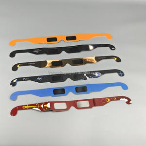 直接日食メガネ3D紙アンチUVサングラス安全な日焼け止めランダムカラー安全シェードアイプロテクションVRハードウェア - Product Image 1