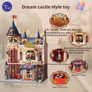 <span class=keywords><strong>Pantasy</strong></span> 85031 Neuer Spielzeugladen Zusammenbaubares Stadtlandschafts-DIY-Modell Desktop-Ornament Geschenk für Kinder Baustein-Set - Product Image 4