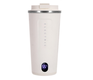 <span class=keywords><strong>Termo</strong></span> de vacío de acero inoxidable, taza de calefacción eléctrica de 110V y 220v, pantalla LED de temperatura, portátil, de viaje, botellas de agua inteligentes - Product Image 5