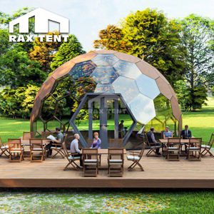 Casa esagonale della cupola di vetro geodetica di 8M con il bagno e la cucina <span class=keywords><strong>per</strong></span> la stanza del Resort <span class=keywords><strong>Glamping</strong></span> - Product Image 6