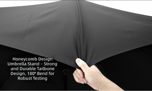 Paraguas de Golf Extra Grande con Protección UV UPF 50+, Resistente al Viento, con Logotipo Personalizado Premium, Colores Combinados, Regalo para Ferias Comerciales - Product Image 6