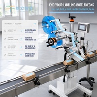 Tête d'étiquetage automatique en ligne pour surfaces planes, pour étiquetage en ligne supérieur et latéral sur ligne de production, avec option de codage