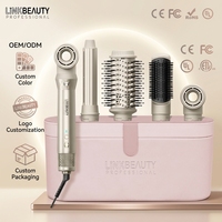 Outil de coiffure personnalisé Multiple Pro 5-en-1 Sèche-cheveux à moteur sans balais de 1300W avec buse infrarouge ionique pour salon