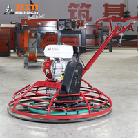 ZUJI ZJ90 Finitionneuse à béton thermique haute puissance 5,5 CV, 150 tr/min, profondeur de travail 8-10 cm, moteur et boîte de vitesses