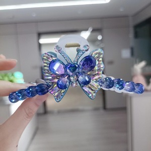 Strass De Luxe Cheveux Griffe Femmes Brillant Couleur Temprement Épingle <span class=keywords><strong>À</strong></span> Cheveux Cheveux <span class=keywords><strong>Crabe</strong></span> Pour Filles <span class=keywords><strong>Pince</strong></span> <span class=keywords><strong>À</strong></span> Cheveux Accessoires - Product Image 5