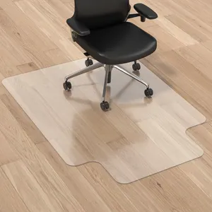 Fábrica de plástico transparente 36 "X 48" PVC Office cadeira esteira para piso duro
