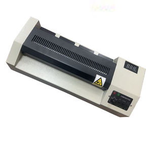 Laminateur numérique A3 à 4 rouleaux <span class=keywords><strong>avec</strong></span> coque entièrement métallique, température et vitesse réglables, machine de laminage de bureau - Product Image 2
