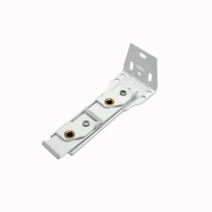 Soportes de fijación dual de 160mm, soporte de riel, pista de cortina de hierro, soporte de pared de techo para riel de pista de cortina plegable de onda S - Product Image 4