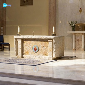 Sculptures et Gravures <span class=keywords><strong>en</strong></span> Pierre d'Église Catholique, Autels <span class=keywords><strong>en</strong></span> Marbre <span class=keywords><strong>Naturel</strong></span>, <span class=keywords><strong>Table</strong></span> avec Sculpture - Product Image 1