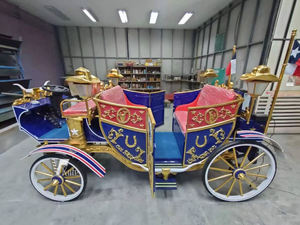 Charrette Électrique Certifiée CE pour le Transport en Parc, Chariot de Luxe à Double Rangée pour Visites Touristiques Européennes à Vendre - Product Image 3