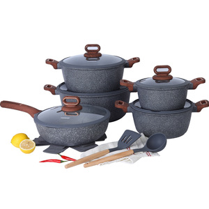 Juego de 15 piezas de botones de junta tórica para ollas de 20-32 cm y sartén poco profunda de 28 cm, utensilios de cocina vintage moteados, distribución B2B - Product Image 1