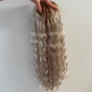 Topper Kosher en Cheveux Humains Vierges Non Traités, Ombré Brun Miel, avec Base en Soie Premium Personnalisée - Product Image 5