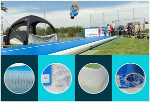 Hitac - Colchoneta Inflable Profesional Portátil, Plegable, Impermeable, de PVC, para Gimnasia, Yoga, Acrobacias, con Certificación CE - Product Image 5