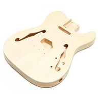 Factory Direct ST Electric Guitar DIY Kit Customizable Semi-Finished Basswood Guitar with Base Coat Paint for Sale