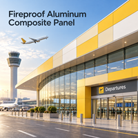 Panneau composite en aluminium ignifuge aspect travertin 3 mm 4 mm pour la décoration des zones de réception