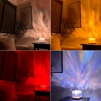 Projecteur d'ondes océaniques LED amélioré, veilleuse avec télécommande, effet d'ondulation de l'eau, aurore, galaxie, pour la décoration de la maison, cadeau pour filles