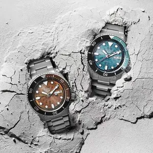 Montre Seiko New 5 Retro Trendy SportsLluminous Mechanical Fashion Simple pour homme avec bracelet en acier - Product Image 2
