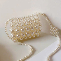 Mini sac à main perlé fait main pour femme, pochette de soirée vintage, sac à rouge à lèvres pour mariage, style princesse, sans fermeture éclair