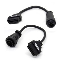 Venta caliente Juego completo 8 piezas OBD2 Adaptador Cables de extensión para camión Coche OBD OBD2 Conector de diagnóstico