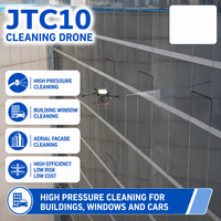 Nouveau Drone de Nettoyage Haute Pression UAV 3200 PSI, Contrôle de Pulvérisation Ciblée 100m, pour Fenêtres de Bâtiments en Hauteur, Nettoyage Extérieur Intelligent, Fluide de Travail pour Aéroports