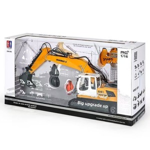 WLtoys 16800 1:16 Excavatrice RC tout métal avec simulation de fumée <span class=keywords><strong>hydraulique</strong></span>, modèle de véhicule d'ingénierie sur chenilles en alliage - Product Image 1